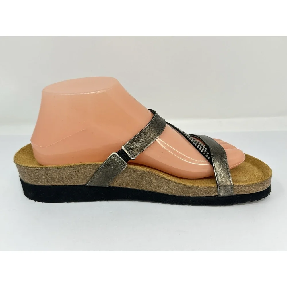 Naot Hawaii Women's Sandals Size EU 40 US 9 Metallic Rhinestone Slide NWOB